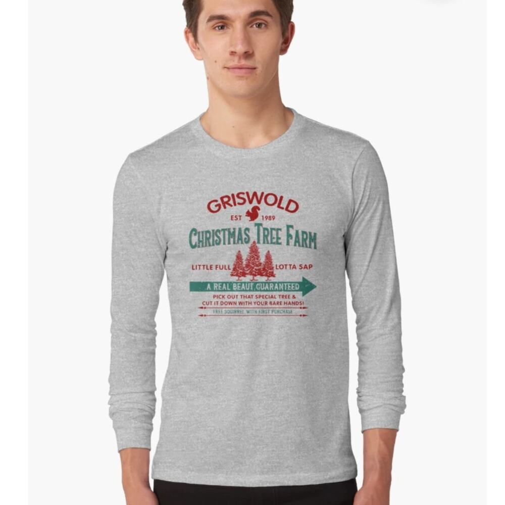 NWOT Griswold Christmas Tree Farm Graphic Tee-Shirt‎ Top - Picture 2 of 13